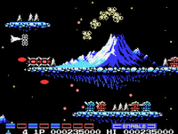 MSX版グラディウス2 - 4面（浮遊大陸）