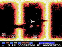 MSX版グラディウス2 - 5面（火炎）