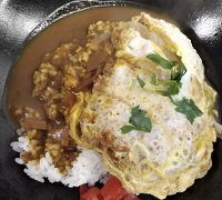 ジャンボカツ丼カレー（天かめ）