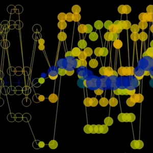 ビョークの「Biophilia」のアプリのアニメーション(animation)画面