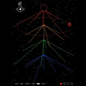 ビョークの「Biophilia」のアプリ版「Solstice」(ツリー型表示)