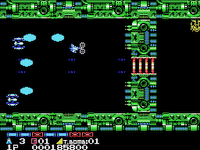 MSX版沙羅曼蛇 - 基地面（壁突進地帯）